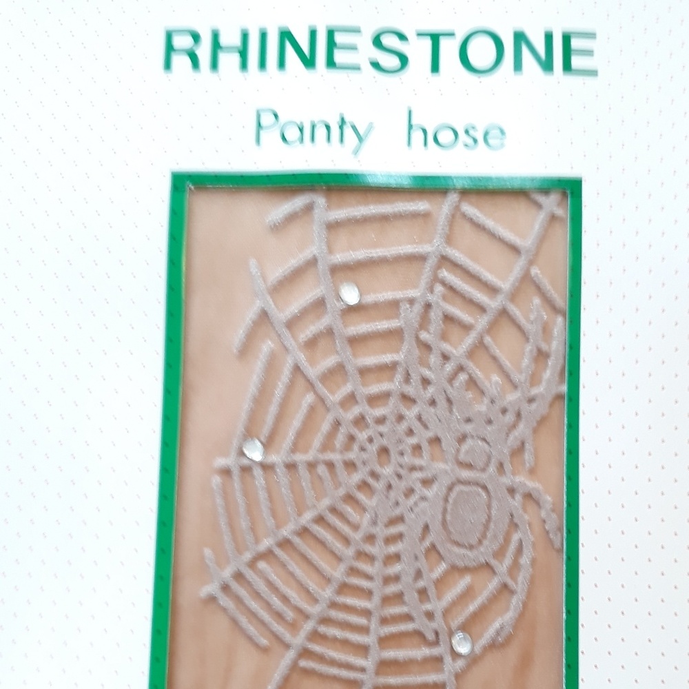 Spider & Rhinestone Pantyhose